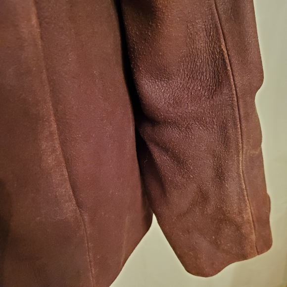 Modern Essentials Brown Leather Jacket GUC Sz M - Picture 5 of 13